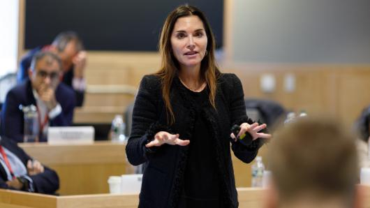 Michele DeStefano teaching in Executive Education program