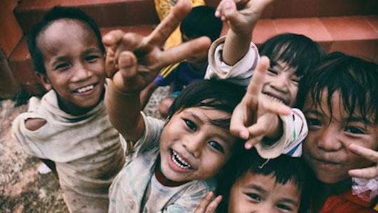 Group of smiling children